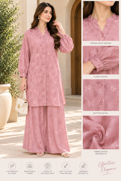 Georgette Self-print Co-ord Set